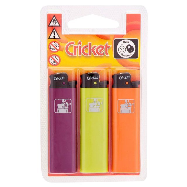 Cricket Original Simplicity Lighter   3 per pack GOODS M&S   