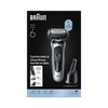 Braun Series 6 electric shaver Silver - British product