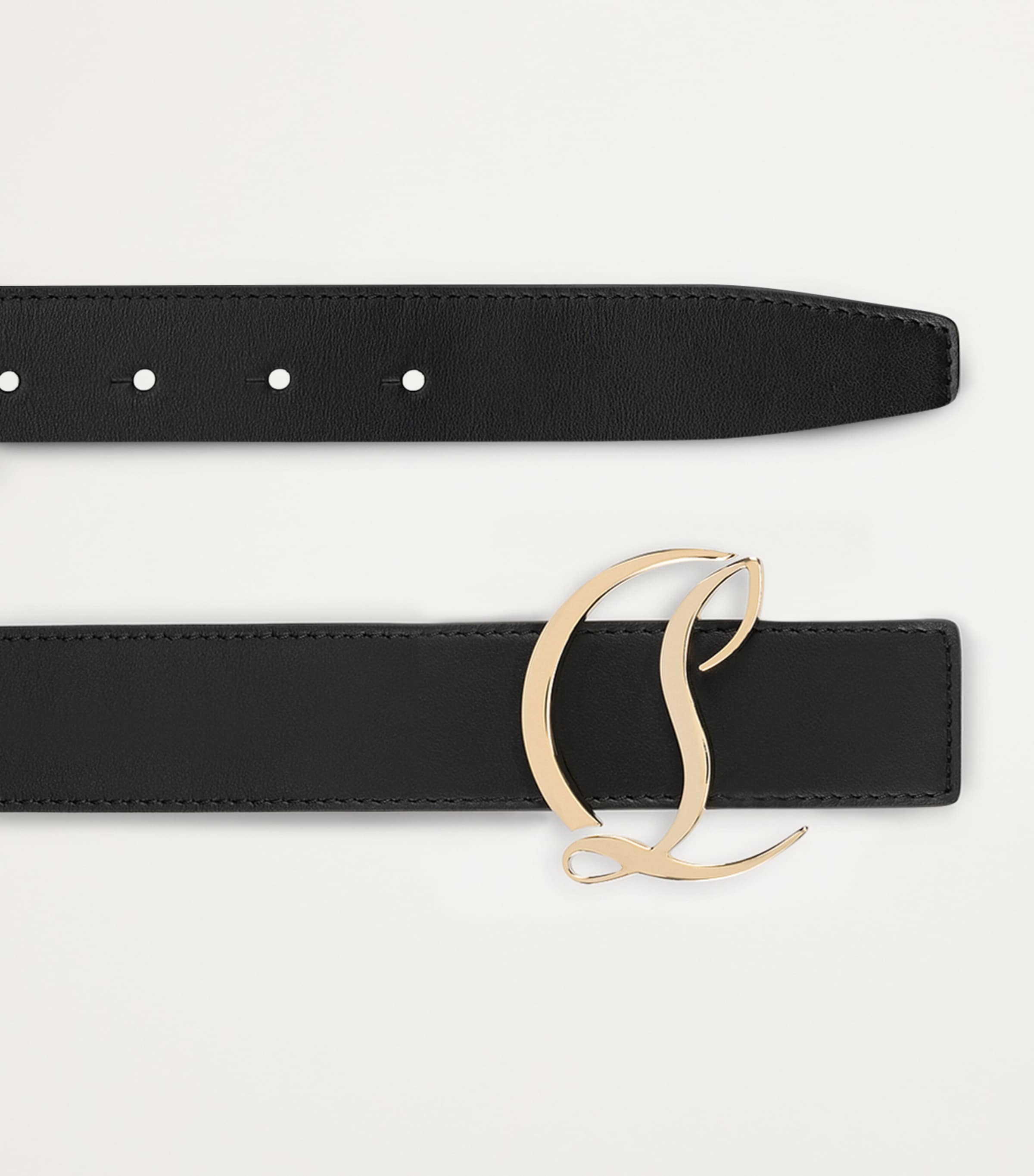 Christian Louboutin CL Logo leather belt - British product