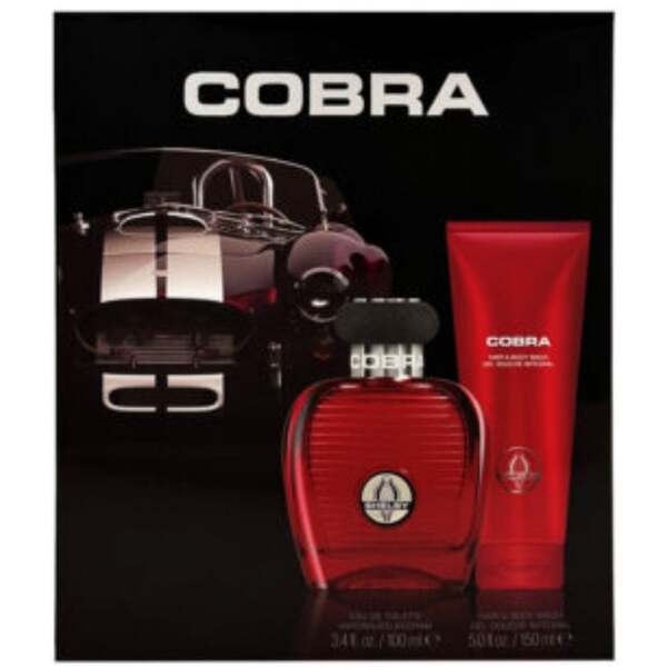 Carroll Shelby Red Cobra gift set EDT wash, imported from the UK