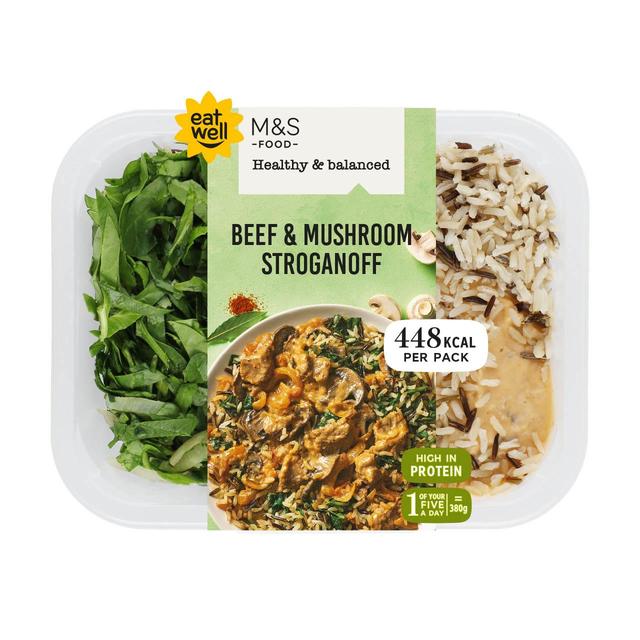 M&S Healthy & Balanced Beef & Mushroom Stroganoff   380g GOODS M&S   