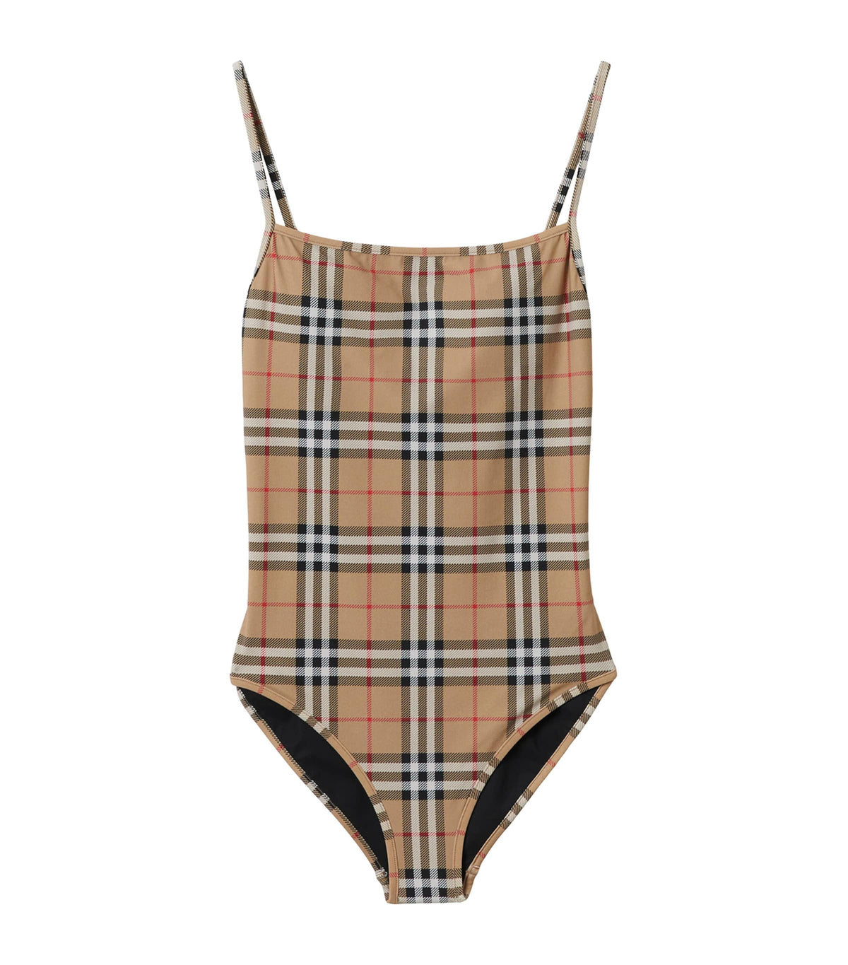 Burberry check pattern swimsuit in archival tones - British product