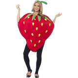 Smiffys strawberry costume red printed tabard headpiece (British brand)