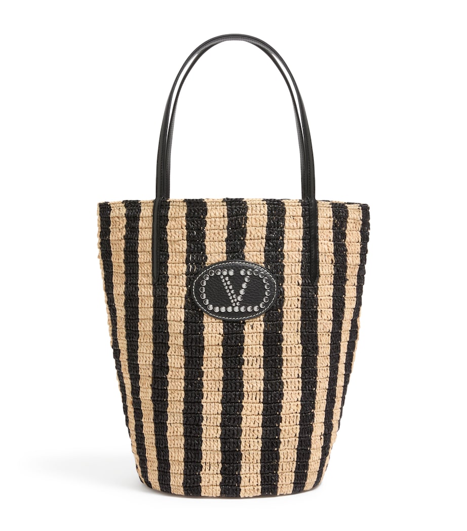 Valentino Garavani straw raffia bucket bag - British product