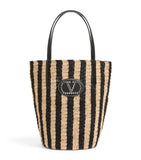 Valentino Garavani straw raffia bucket bag - British product