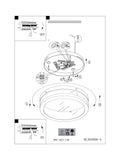 Eglo Silver Palermo LED ceiling light (British brand)