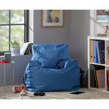 Kaikoo large blue bean bag chair, UK version