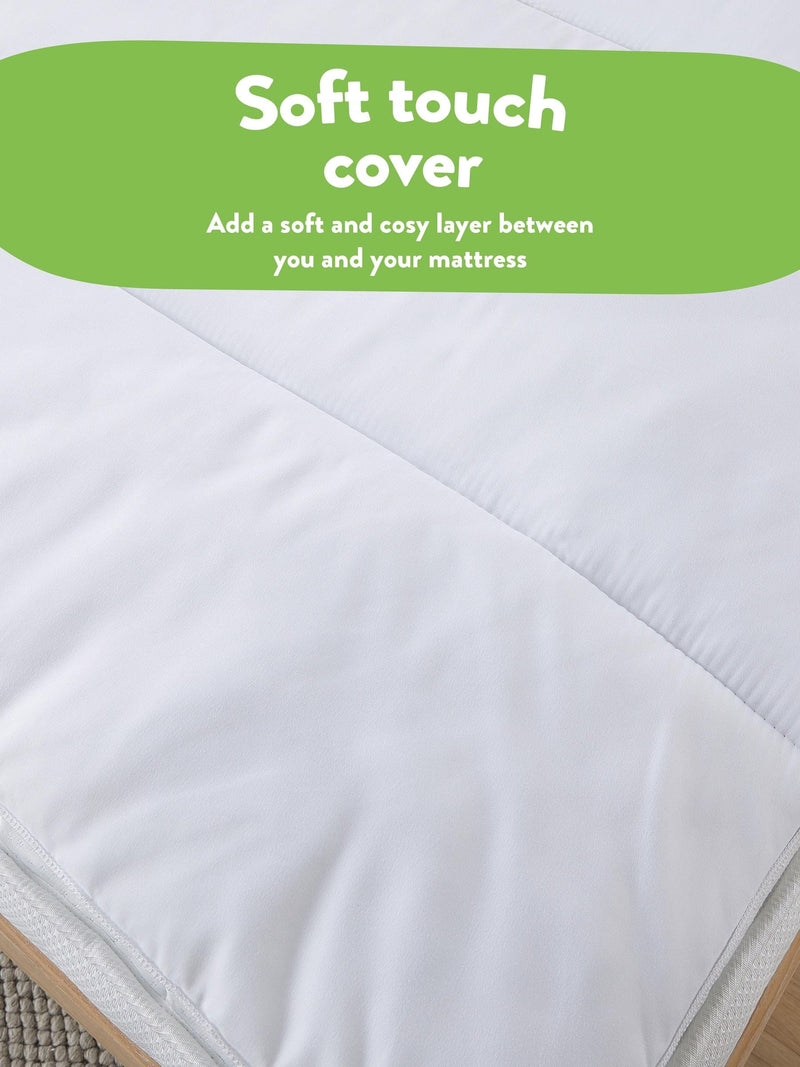 Slumberdown White Sleep Soundly Anti Allergy Mattress Topper 3cm (British brand)