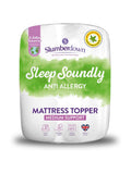 Slumberdown White Sleep Soundly Anti Allergy Mattress Topper 3cm (British brand)