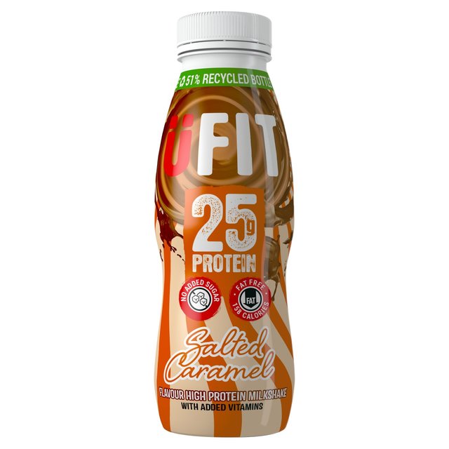 UFIT Salted Caramel 25g Protein Milkshake    330ml GOODS M&S   