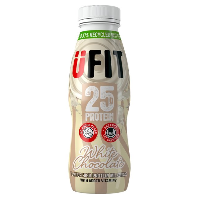 UFIT White Chocolate 25g Protein Milkshake   330ml GOODS M&S   