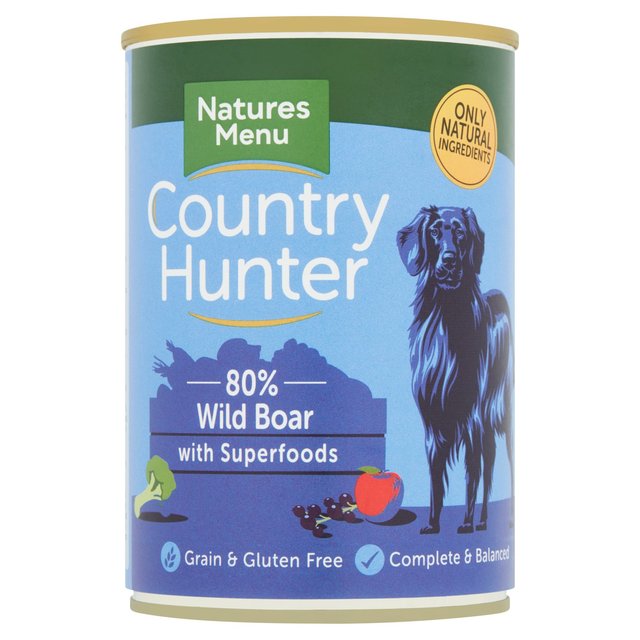 Country Hunter 80% Wild Boar with Superfoods Wet Dog Food   400g GOODS M&S   