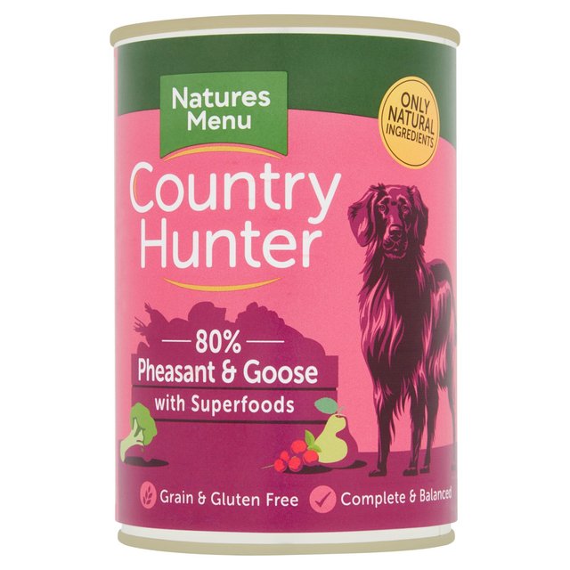 Country Hunter 80% Pheasant & Goose with Superfoods Wet Dog Food    400g GOODS M&S   