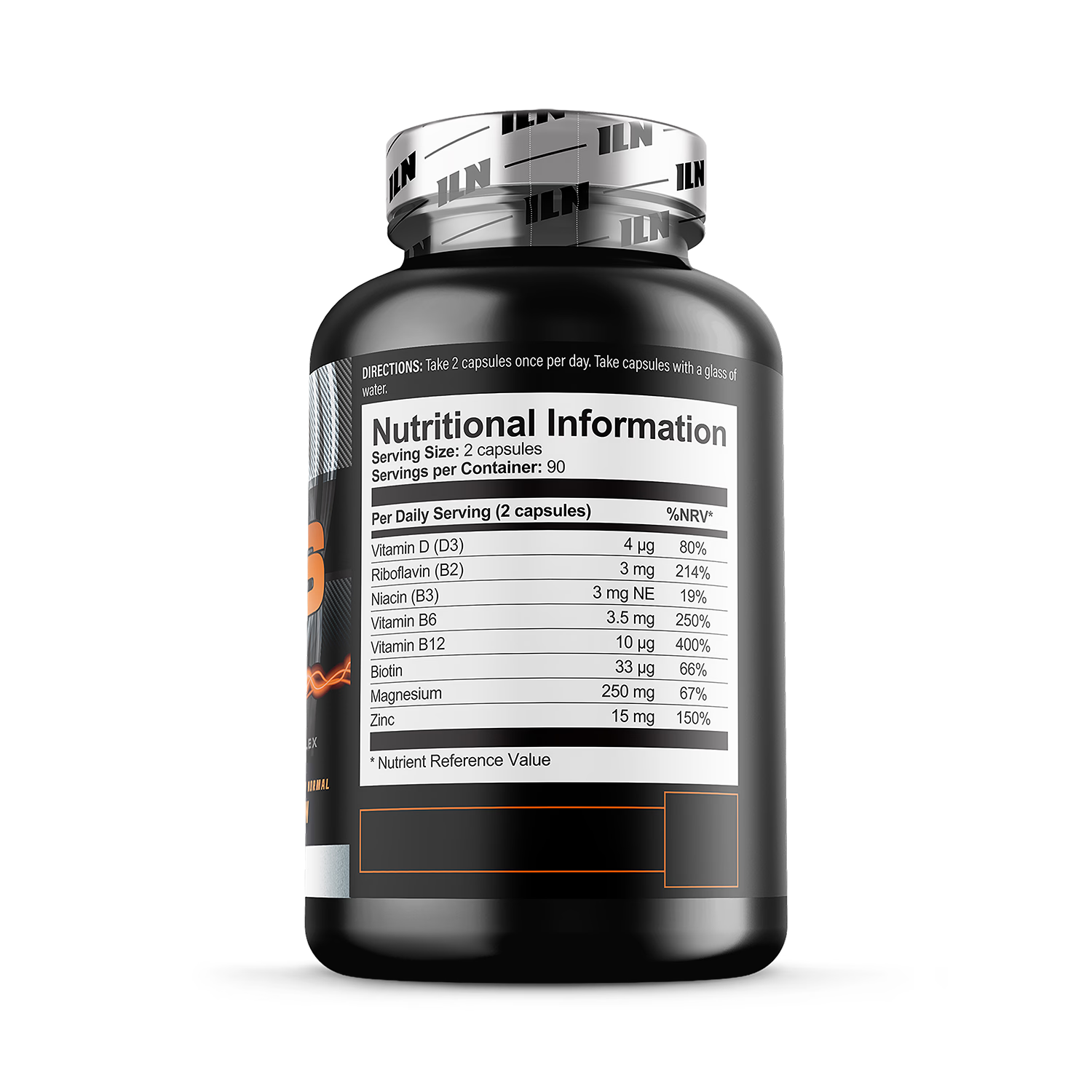 Iron Labs Nutrition ZM6 high strength zinc magnesium supplement 180 capsules, UK version