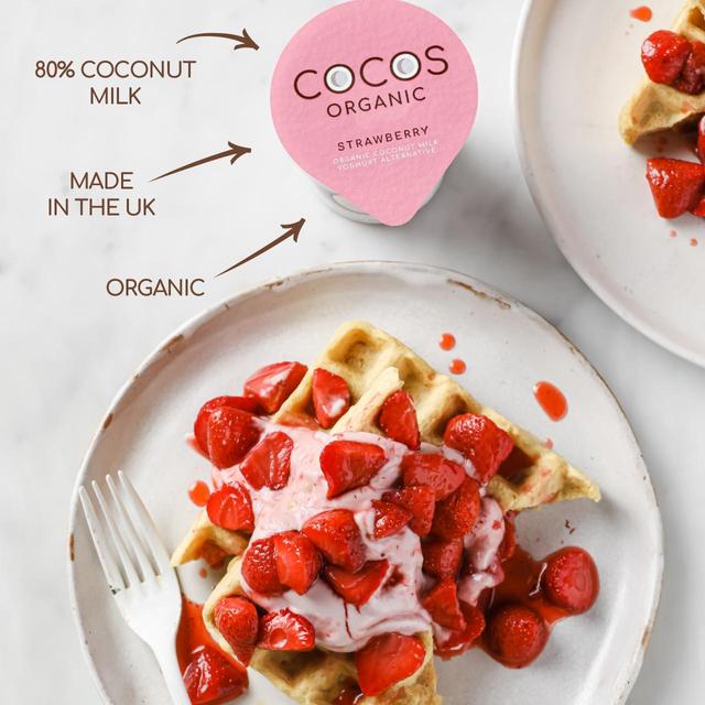 COCOS Organic Strawberry Coconut Yoghurt   400g GOODS M&S   