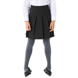 M&S Girls 2pk Black Crease Resistant School Skirts 4-14 Years GOODS M&S   