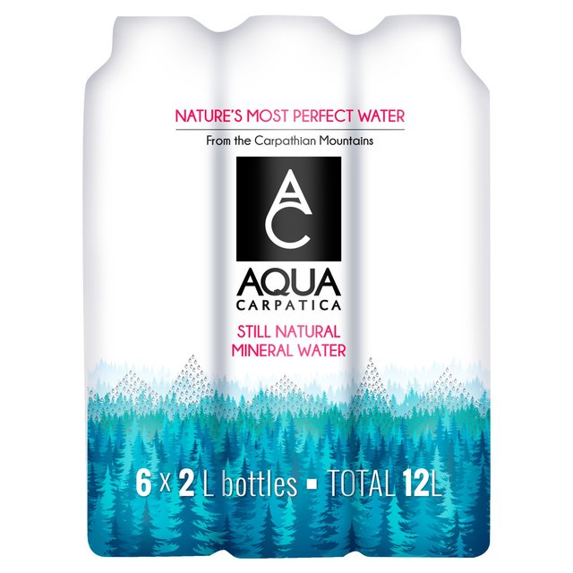 AQUA Carpatica Still Natural Mineral Water Low Sodium & Nitrates   6 x 2L GOODS M&S   