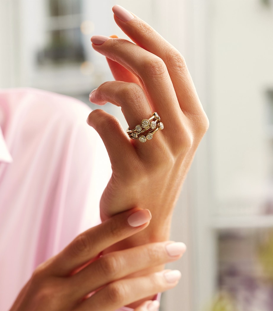 Boodles Raindance ring in yellow gold and diamonds (British brand)