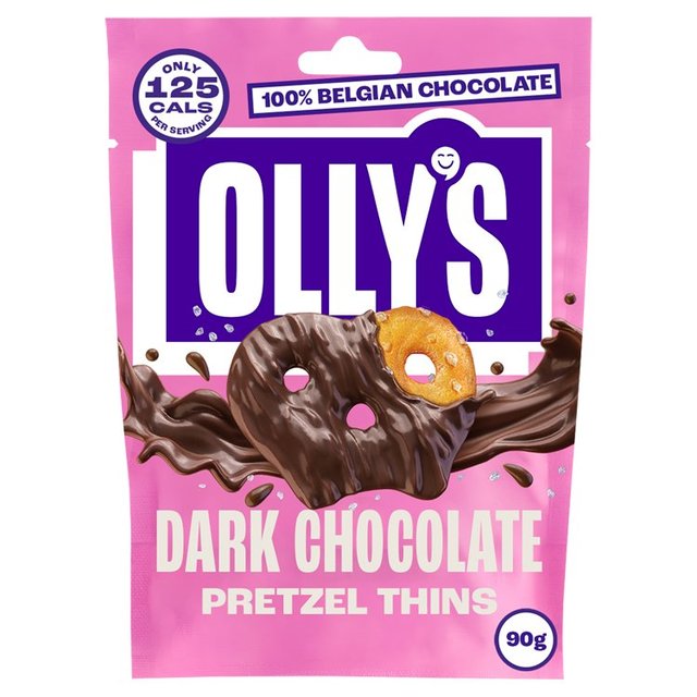 Olly's Pretzel Thins - Dark Chocolate   90g GOODS M&S   