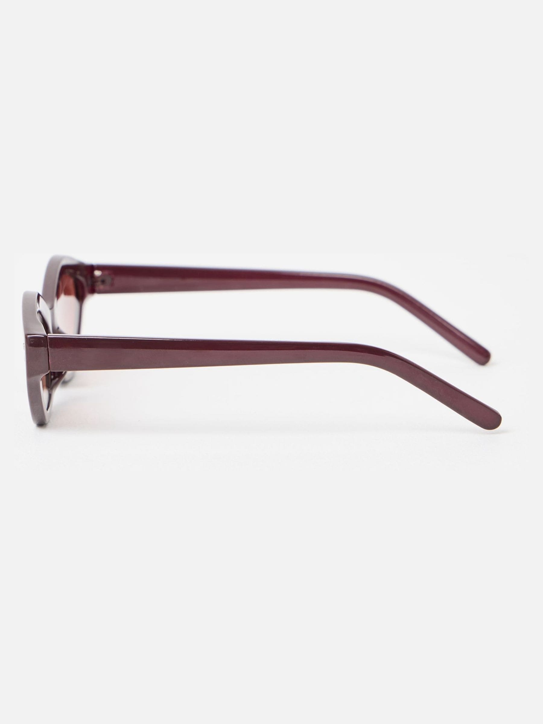 Oliver Bonas brown angled sunglasses chocolate frame (British brand)