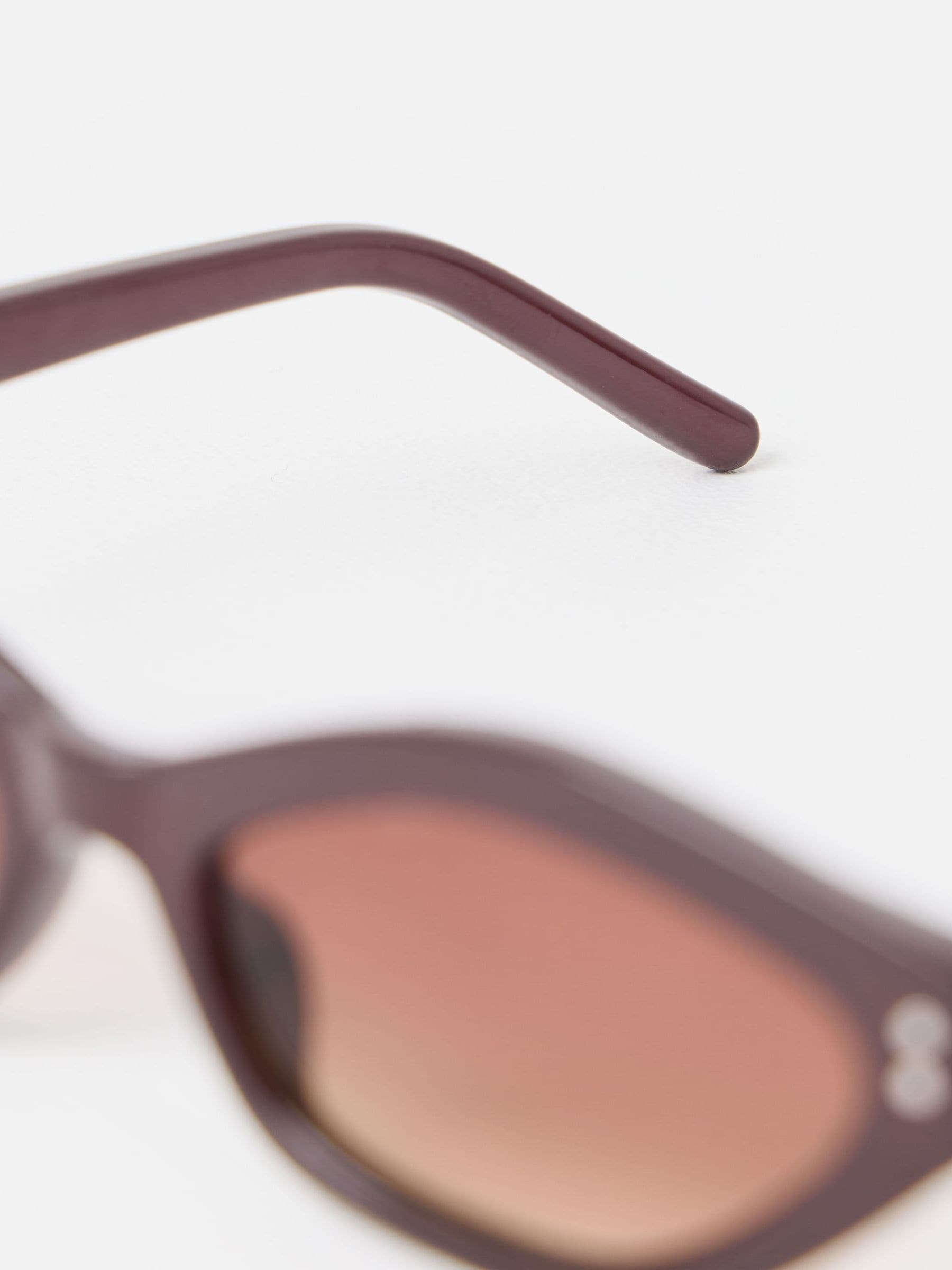 Oliver Bonas brown angled sunglasses chocolate frame (British brand)