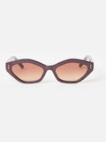 Oliver Bonas brown angled sunglasses chocolate frame (British brand)