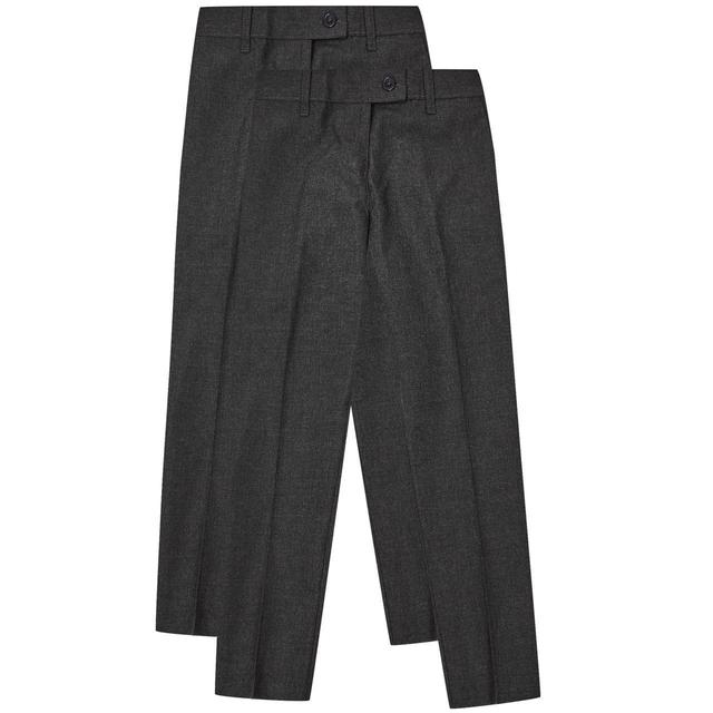 M&S Girls' Skinny Leg School Trousers 12-13 Years Grey