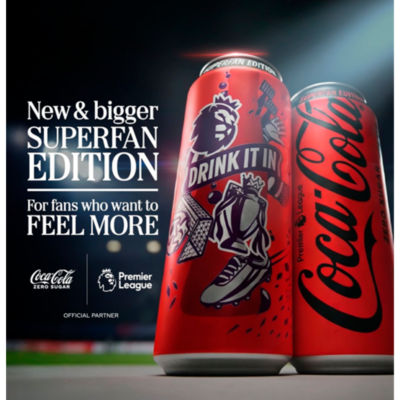 Diet Coke cola 500ml can, UK version