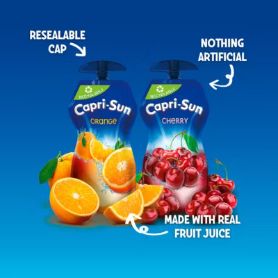 Capri-Sun orange juice pouch 330ml - British product
