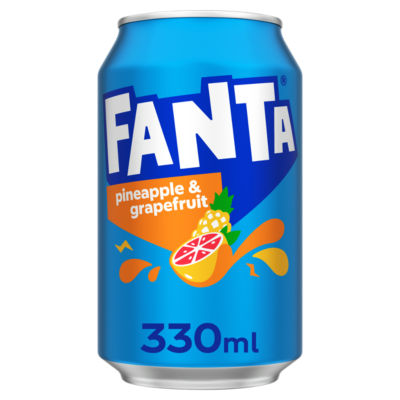 Fanta soft drink Pineapple Grapefruit 24x330ml - British product