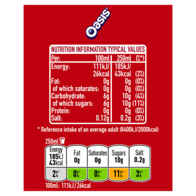 Oasis Summer Fruits still juice drink 1.5L (British brand)