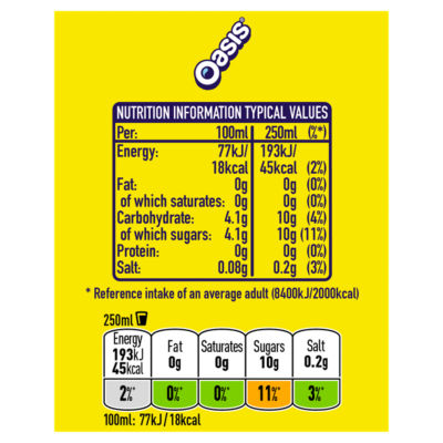 Oasis Citrus Punch still fruit drink 1.5L, imported from the UK