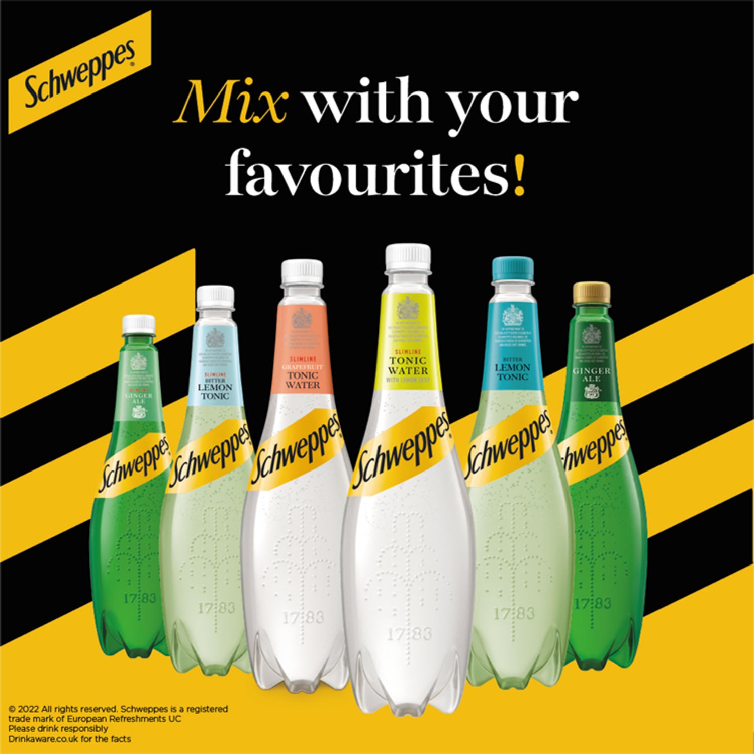 Schweppes Canada Dry Ginger Ale 1L bottle (British brand)