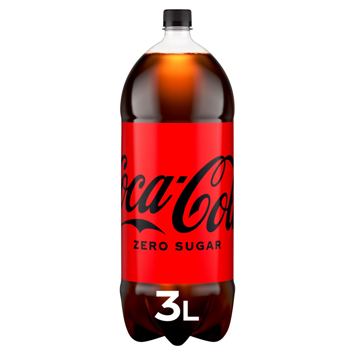 Coca-Cola Zero Sugar soft drink 3L bottle, UK version