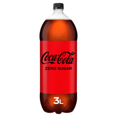ASDA Coca-Cola Zero Sugar Cola Soft Drink 3L- Buy online at McGrocer