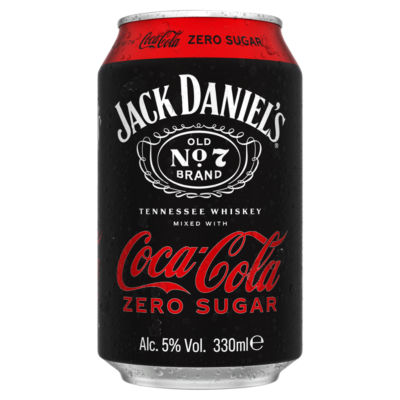 Jack Daniel's and Coca-Cola Zero
