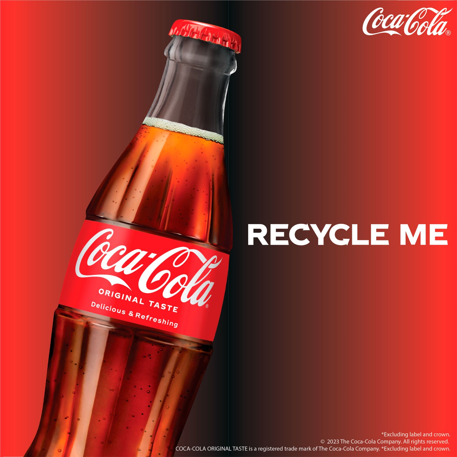 Coca-Cola Original Taste cola 4 x 250ml bottles - British product
