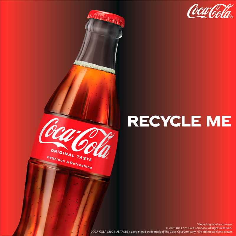 Coca-Cola Original Taste cola 4 x 250ml bottles - British product