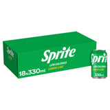 Sprite lemon-lime soft drink in an 18-can multipack, 330ml each (British brand)