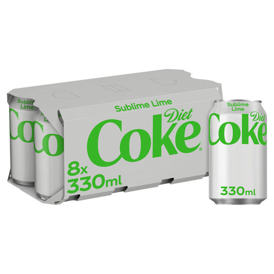Diet Coke Sublime Lime 8 Pack GOODS ASDA   