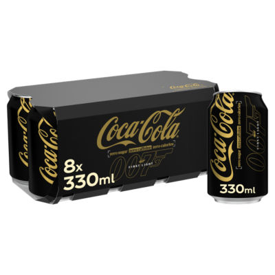 Coca-Cola Zero Sugar Zero Caffeine multipack 8 x 330ml - British product