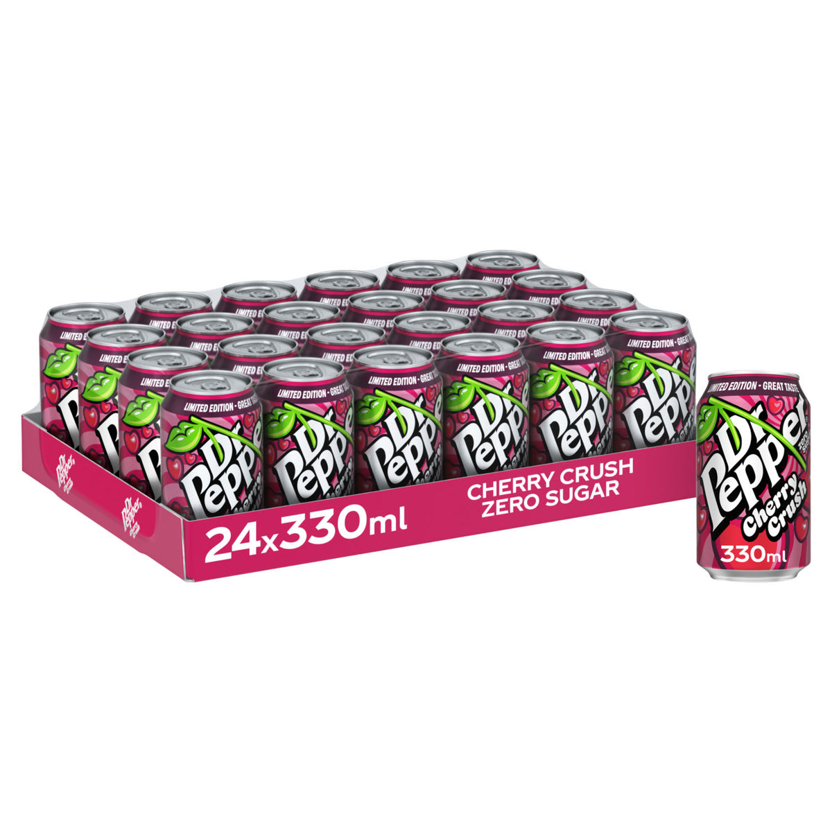 Dr Pepper Zero Cherry Crush 24x330ml (British brand)