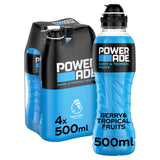 Powerade Berry & Tropical isotonic sports drink 4x500ml, UK version
