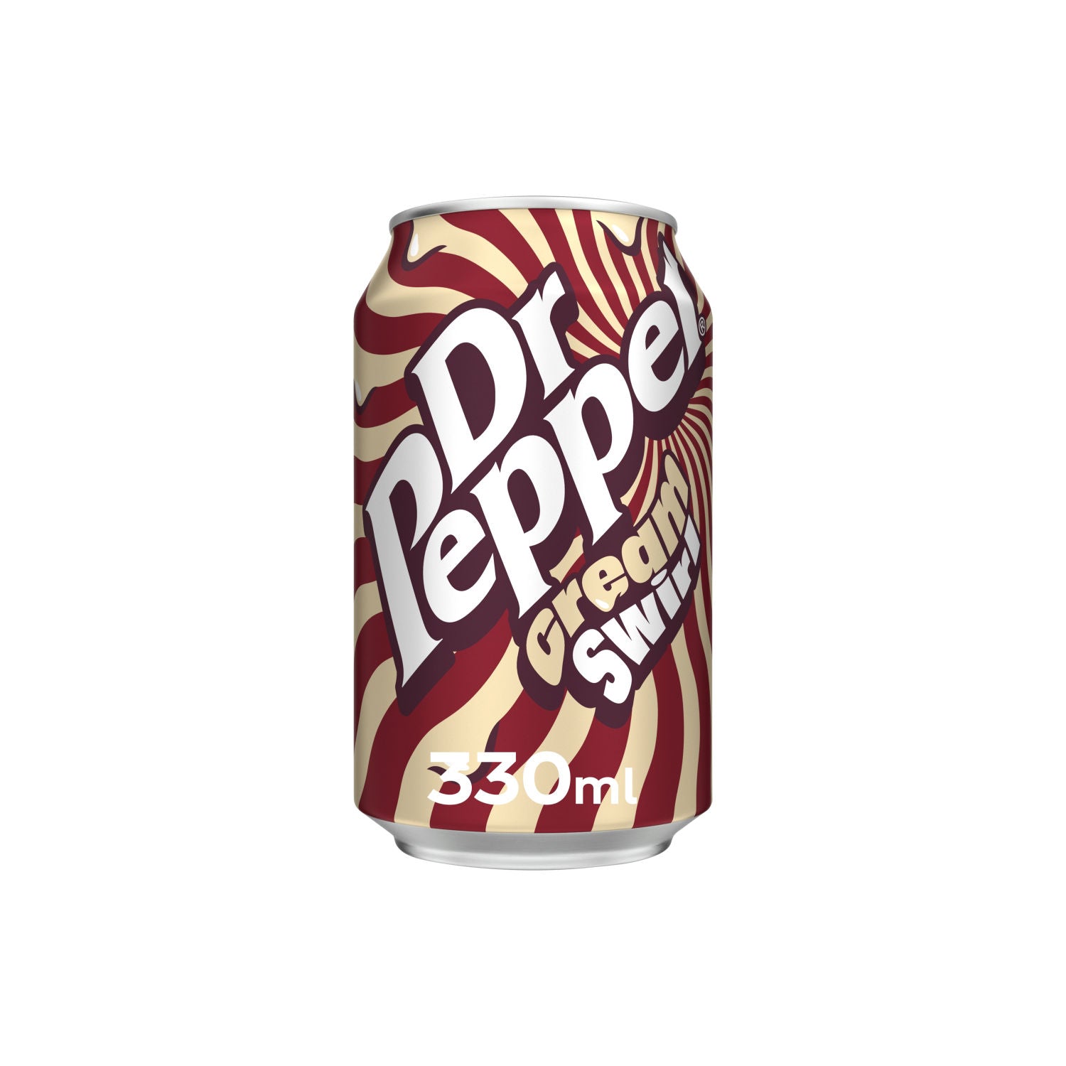 Dr Pepper soft drink Cream Swirl 330ml, UK version