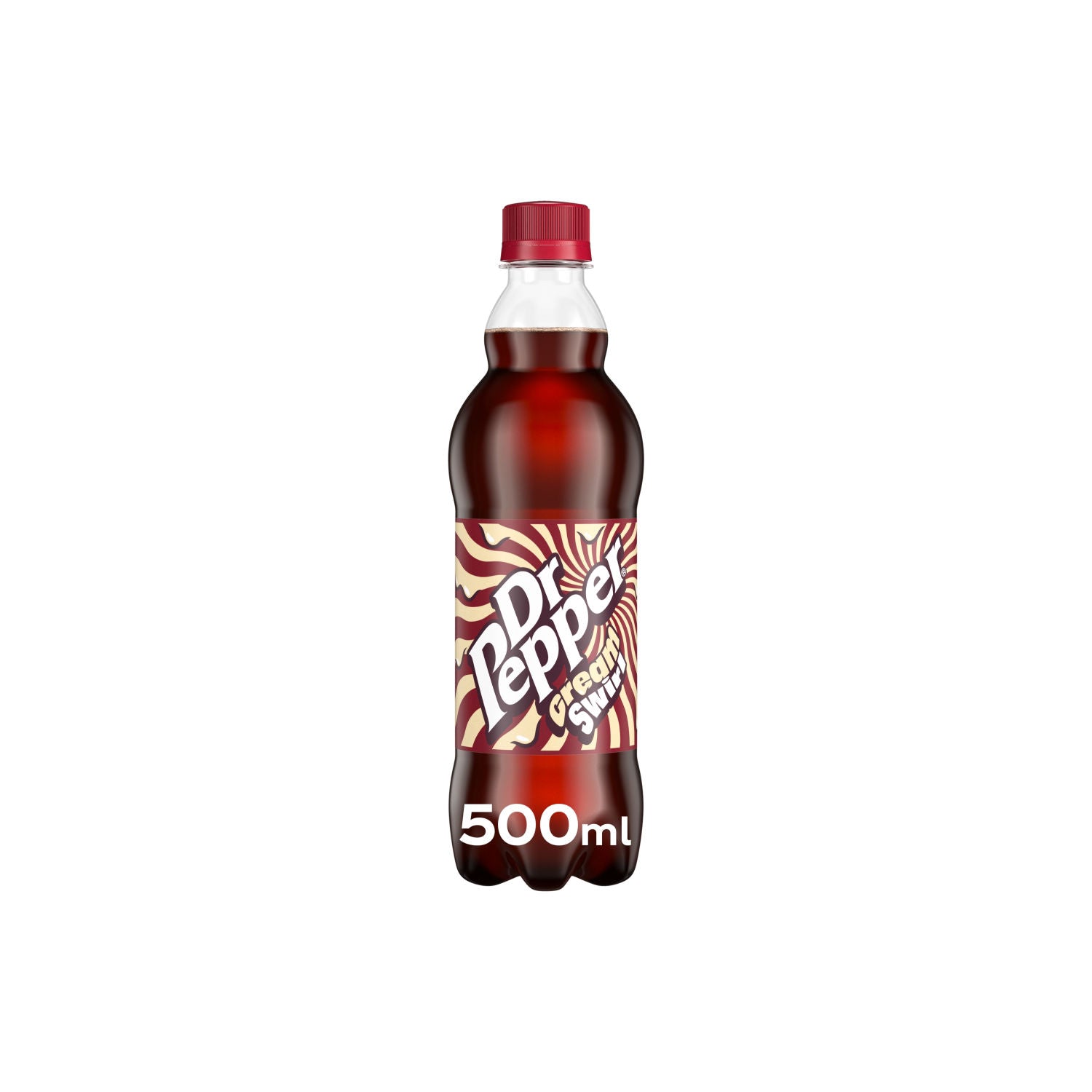 Dr Pepper soft drink Cream Swirl 500ml (British brand)
