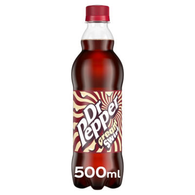 Dr Pepper soft drink Cream Swirl 500ml (British brand)