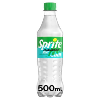 Sprite Zero Sugar Chill Mint 500ml, imported from the UK
