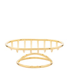 Zodiac Cylinder Gold-Plated Soap Dish (British brand)