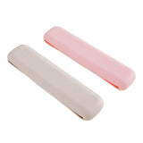Livingandhome magnetic silicone makeup brush holder 2 pack khaki pink (British brand)