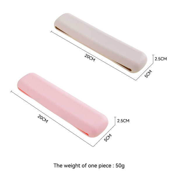 Livingandhome magnetic silicone makeup brush holder 2 pack khaki pink (British brand)